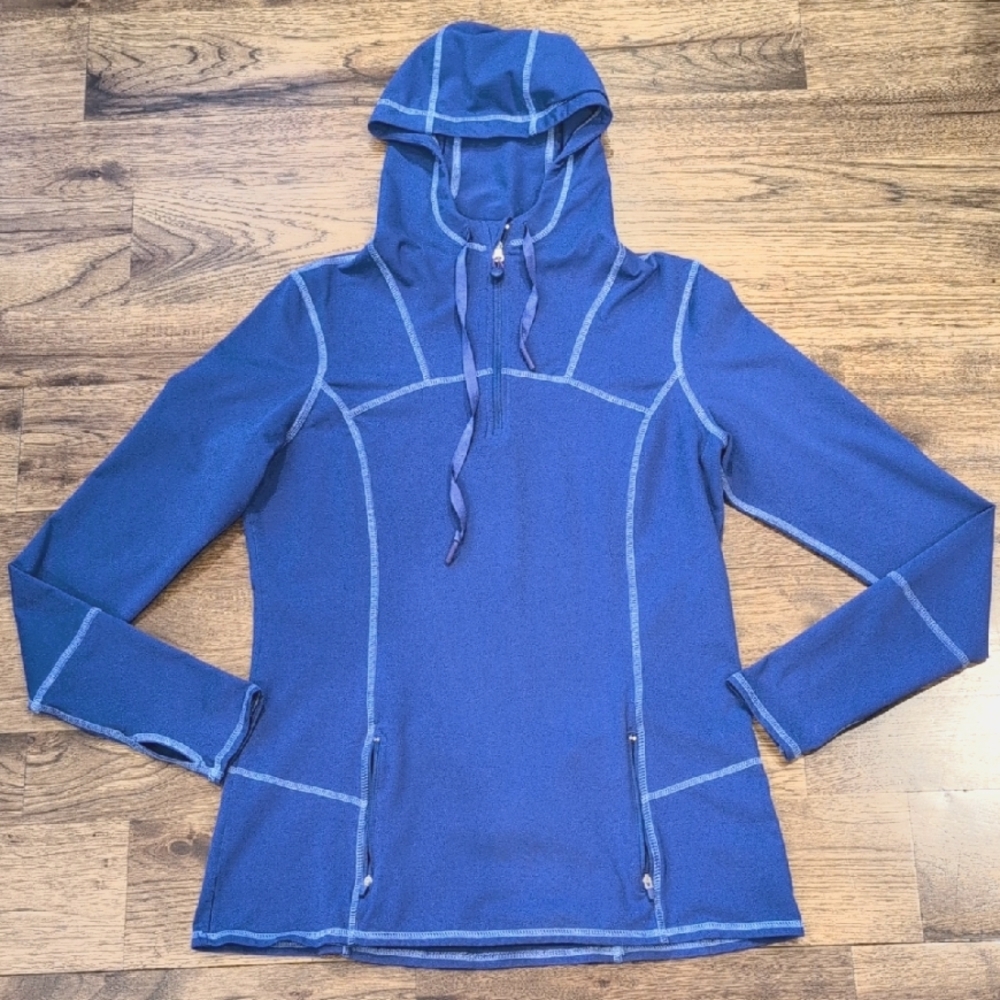 Women's Kirkland blue 1/4 zip active pullover size M